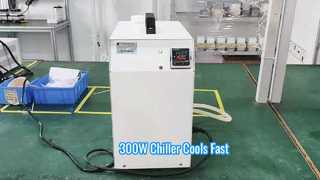 300W Thermoelectric Recirculating  Liquid Chiller White shroud