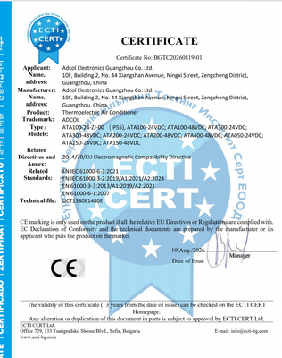 Thermoelectric Air Conditioner Offering Compact Size and IP55 Protection for in Outdoor and Indoor Electronic Enclosures