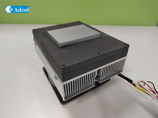 50W 24V DC Peltier Cold Plate Aluminium Fin Thermoelectric Cooling Unit